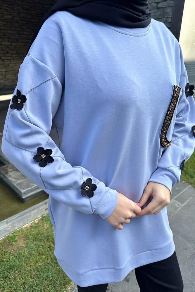 Flower Oysho Sweat - Lila - 3