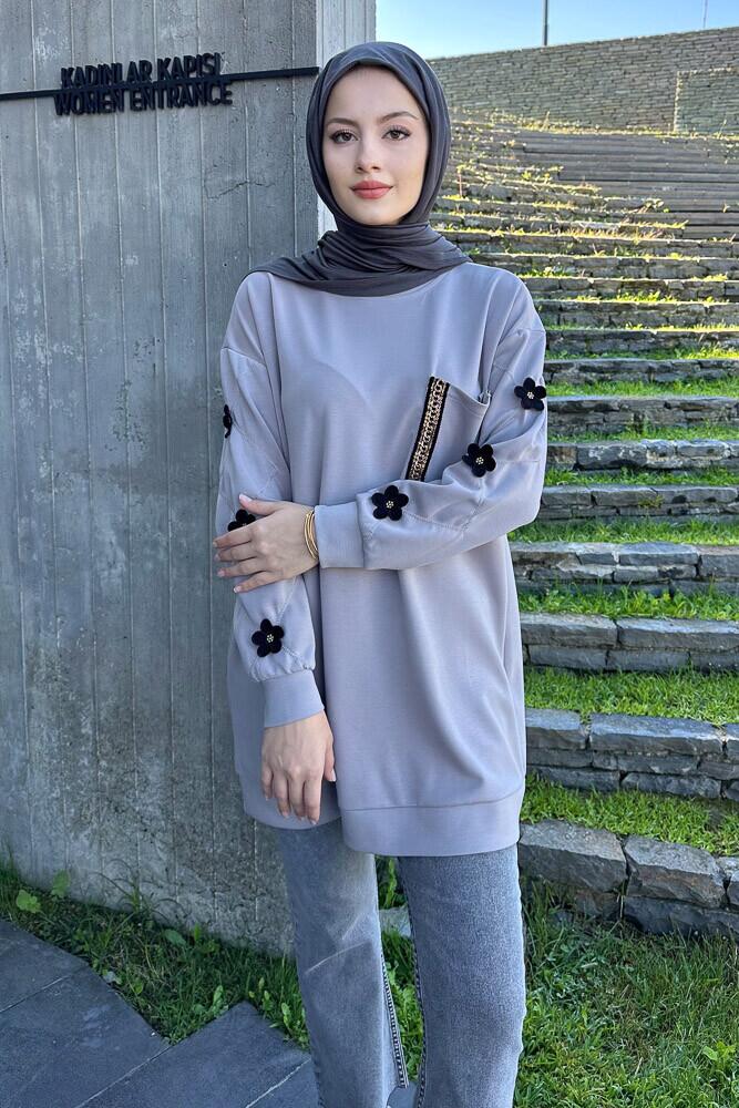 Flower Oysho Sweat - Vizon - 7