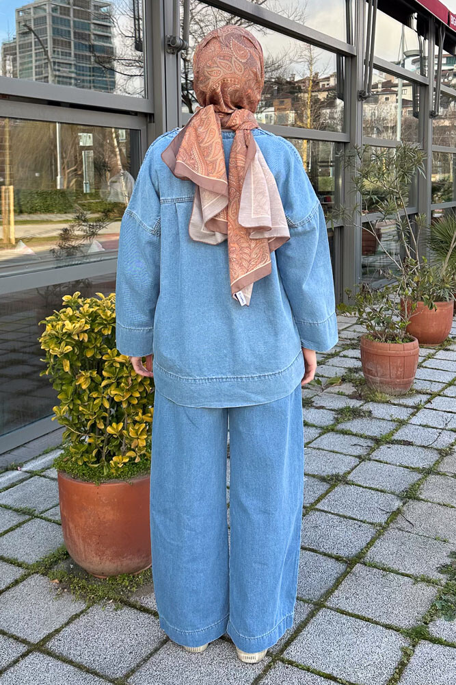 Oswald Denim Takım - Açık Mavi - 7