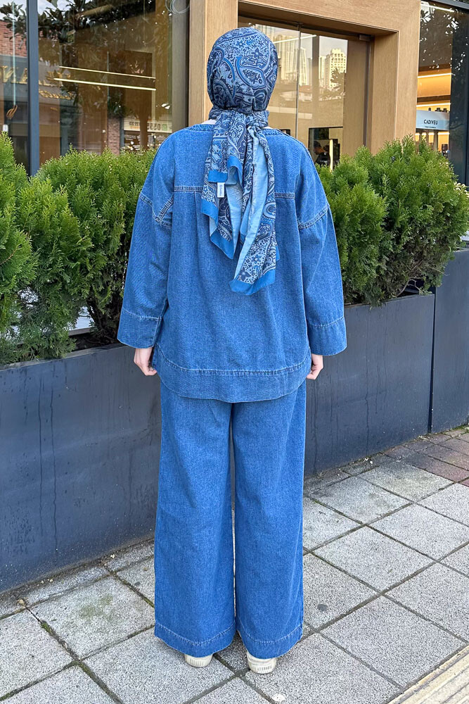 Oswald Denim Takım - Koyu Mavi - 7